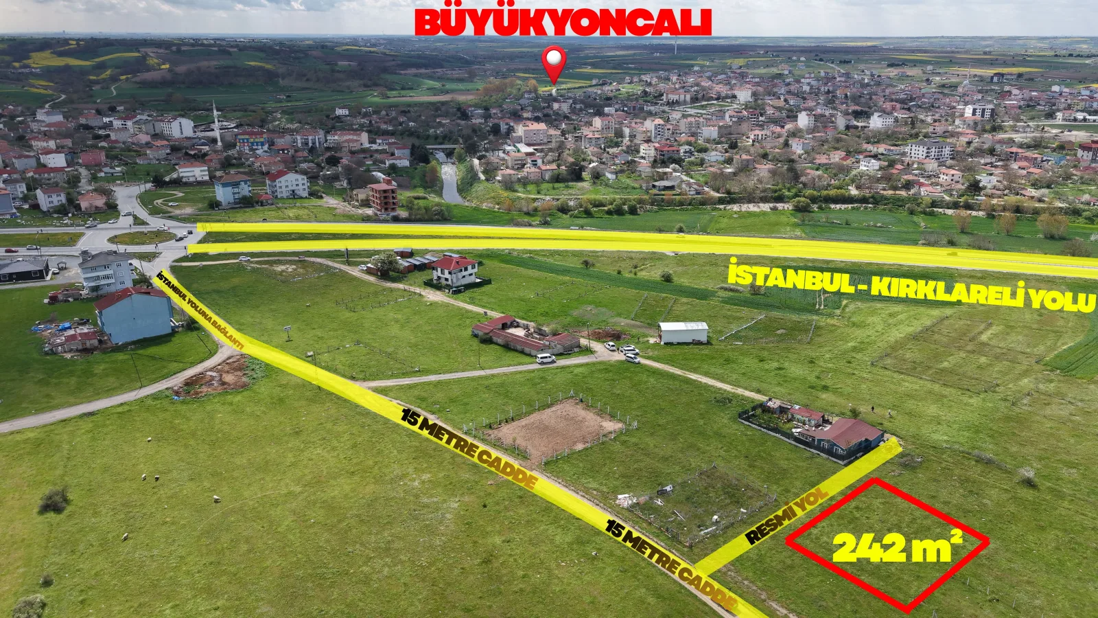 BÜYÜKYONCALI OTOBANA YAKIN ARSA