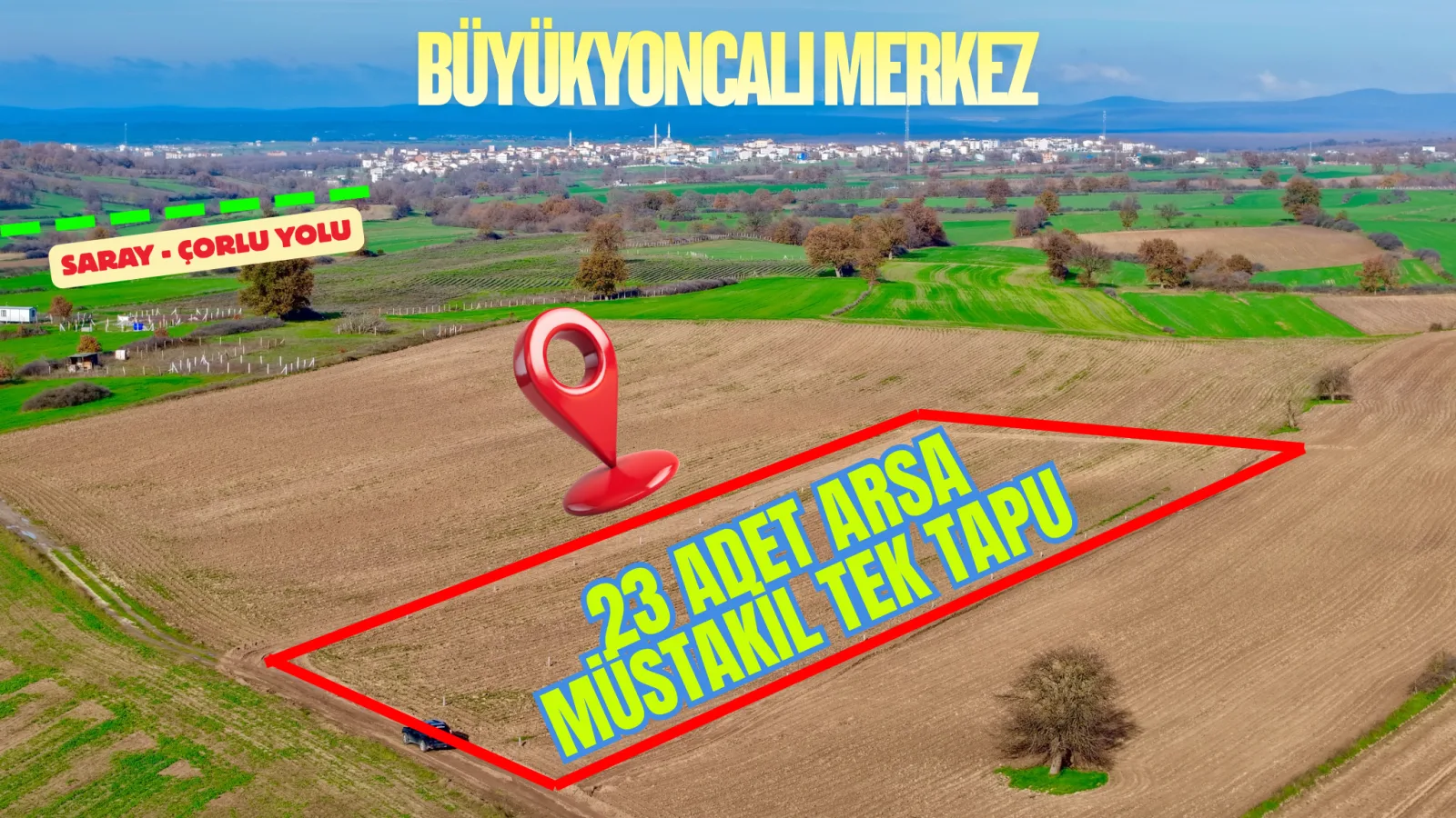 KAPAKLI SINIRI HİSSE FİYATINA SATILIK MÜSTAKİL ARSALAR