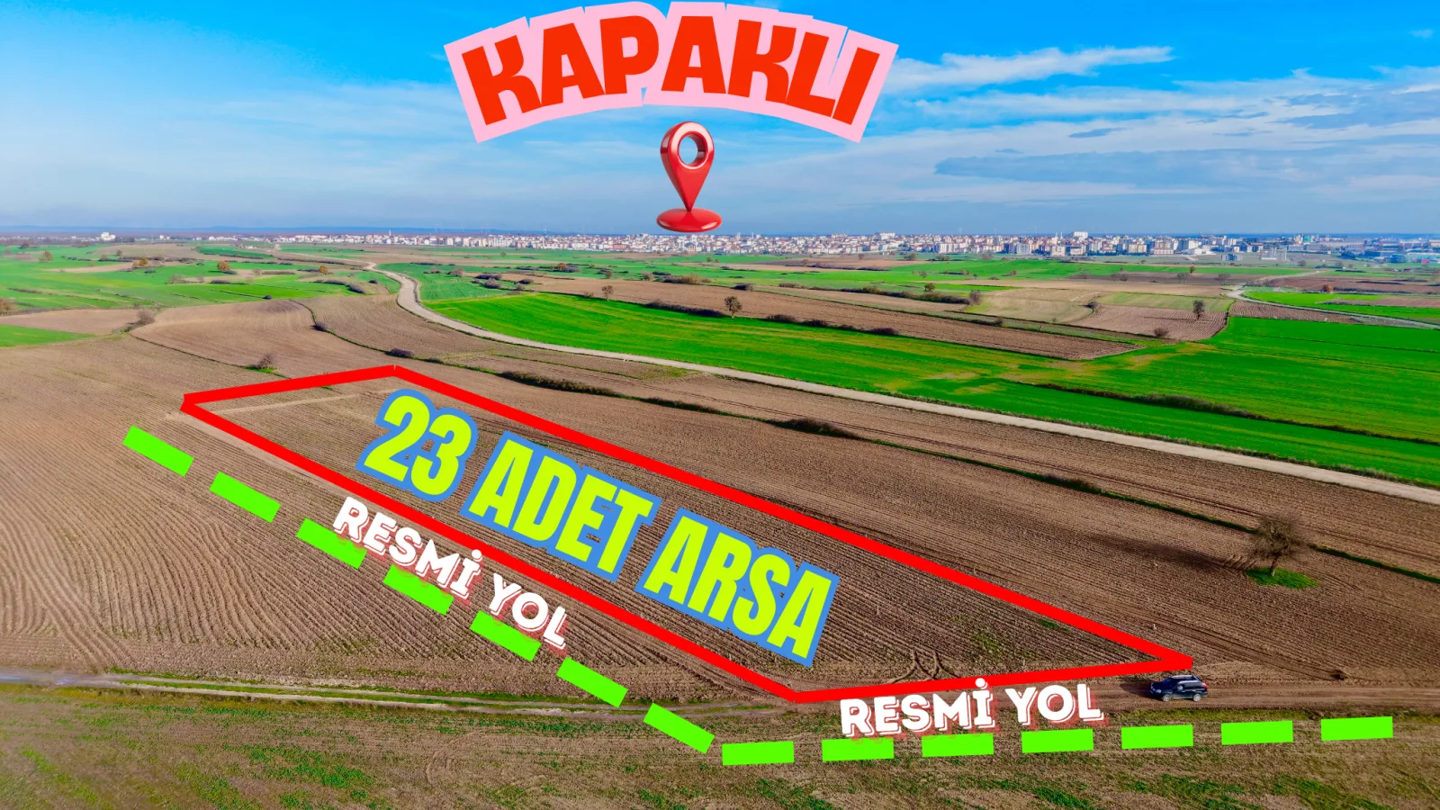 KAPAKLI SINIRI HİSSE FİYATINA SATILIK MÜSTAKİL ARSALAR