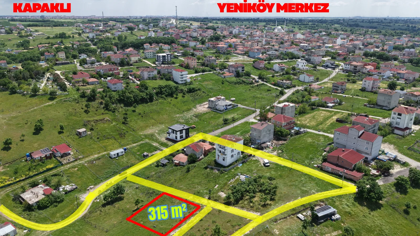 BÜYÜKYONCALI YENİKÖY 315m İMARLI ARSA