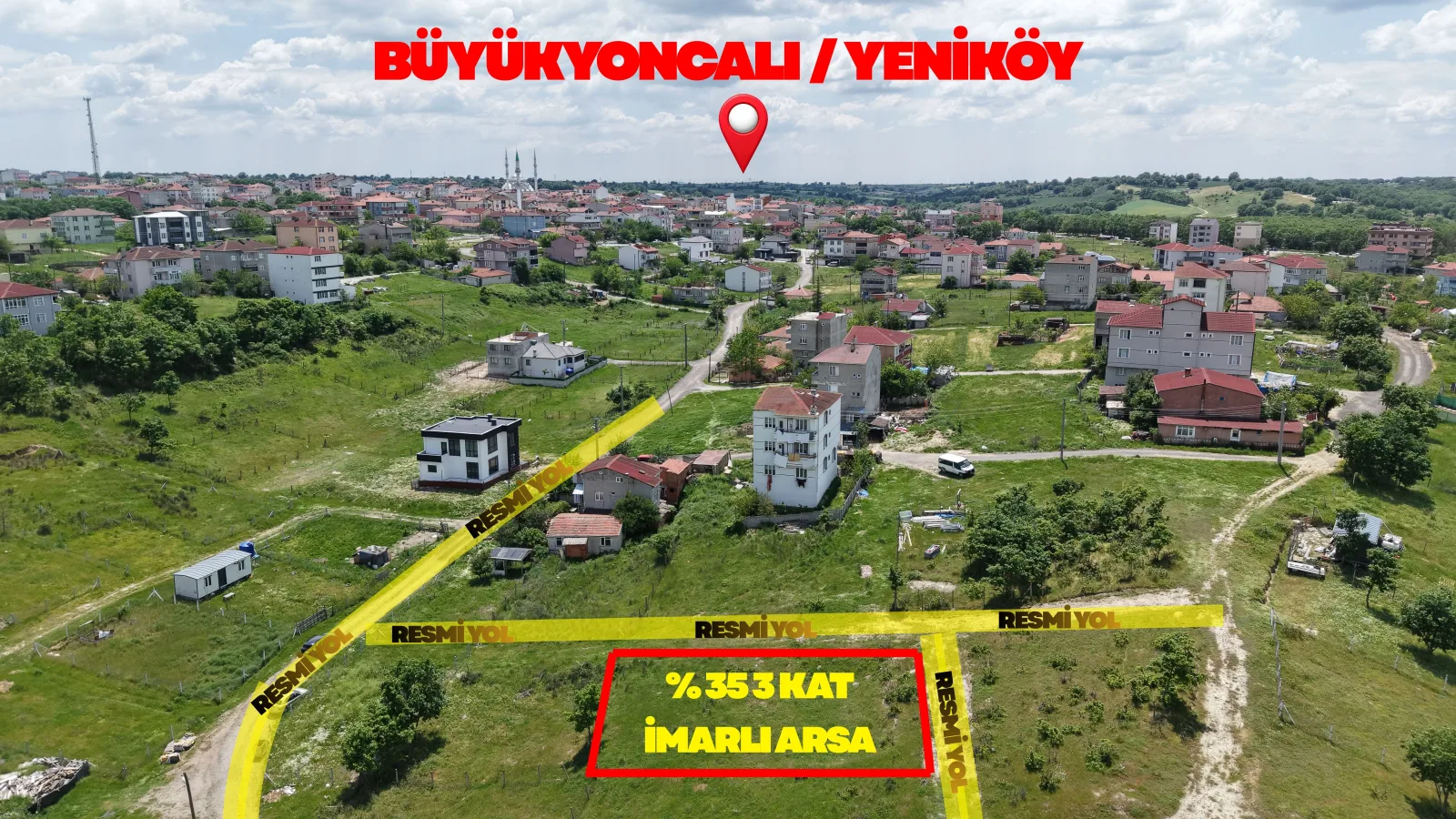 BÜYÜKYONCALI YENİKÖY 315m İMARLI ARSA