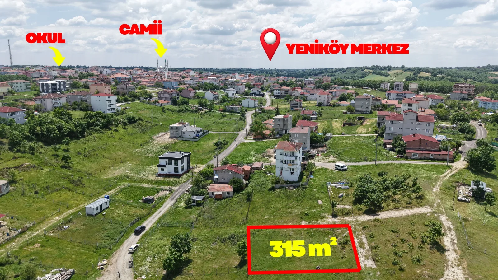 BÜYÜKYONCALI YENİKÖY 315m İMARLI ARSA