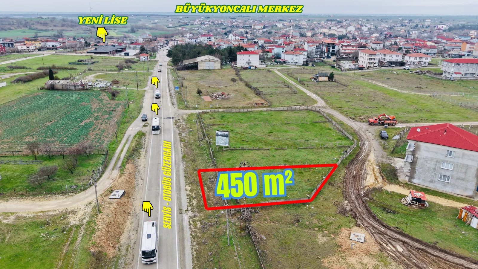BÜYÜKYONCALI CADDE CEPHE TİCARİ + KONUT ARSA
