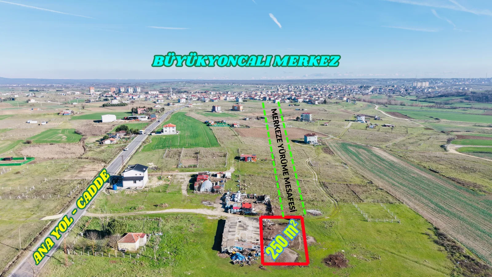 BÜYÜKYONCALI MERKEZE YAKIN UYGUN ARSA