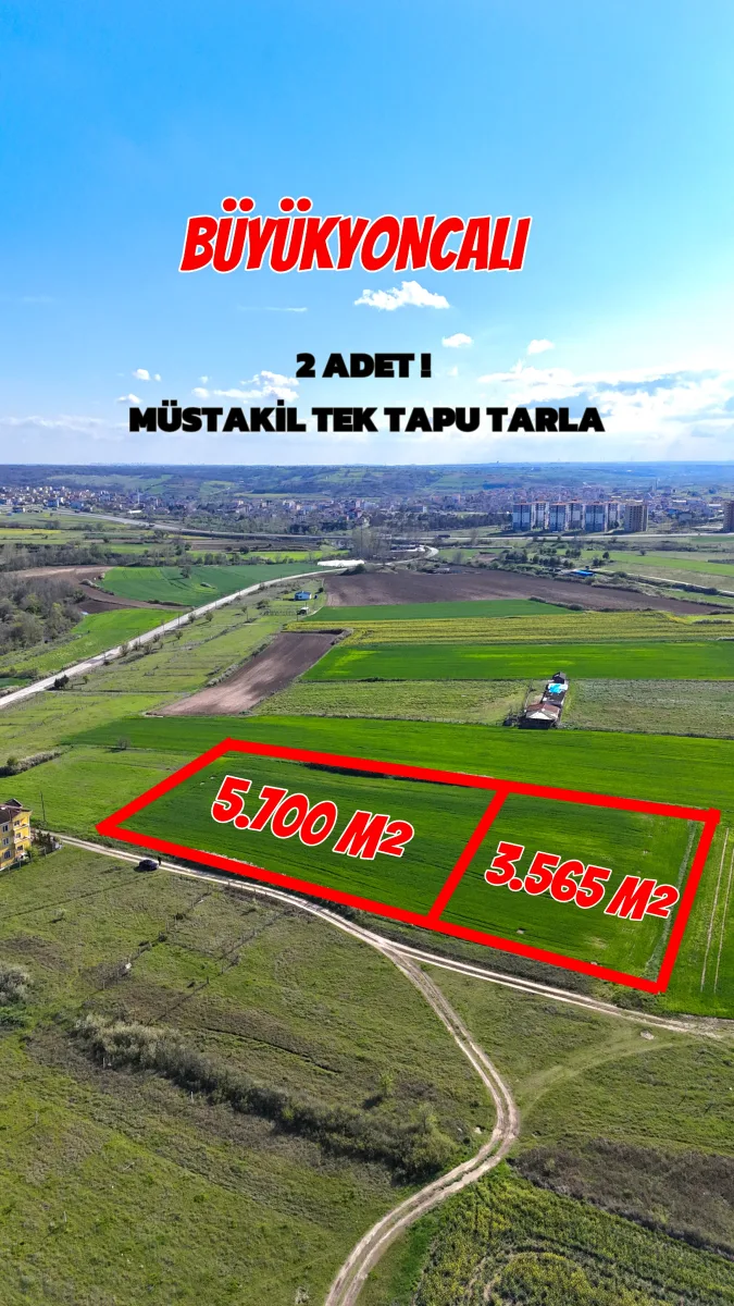BÜYÜKYONCALI İMAR İÇİ HARİKA YATIRIMLIK TARLA