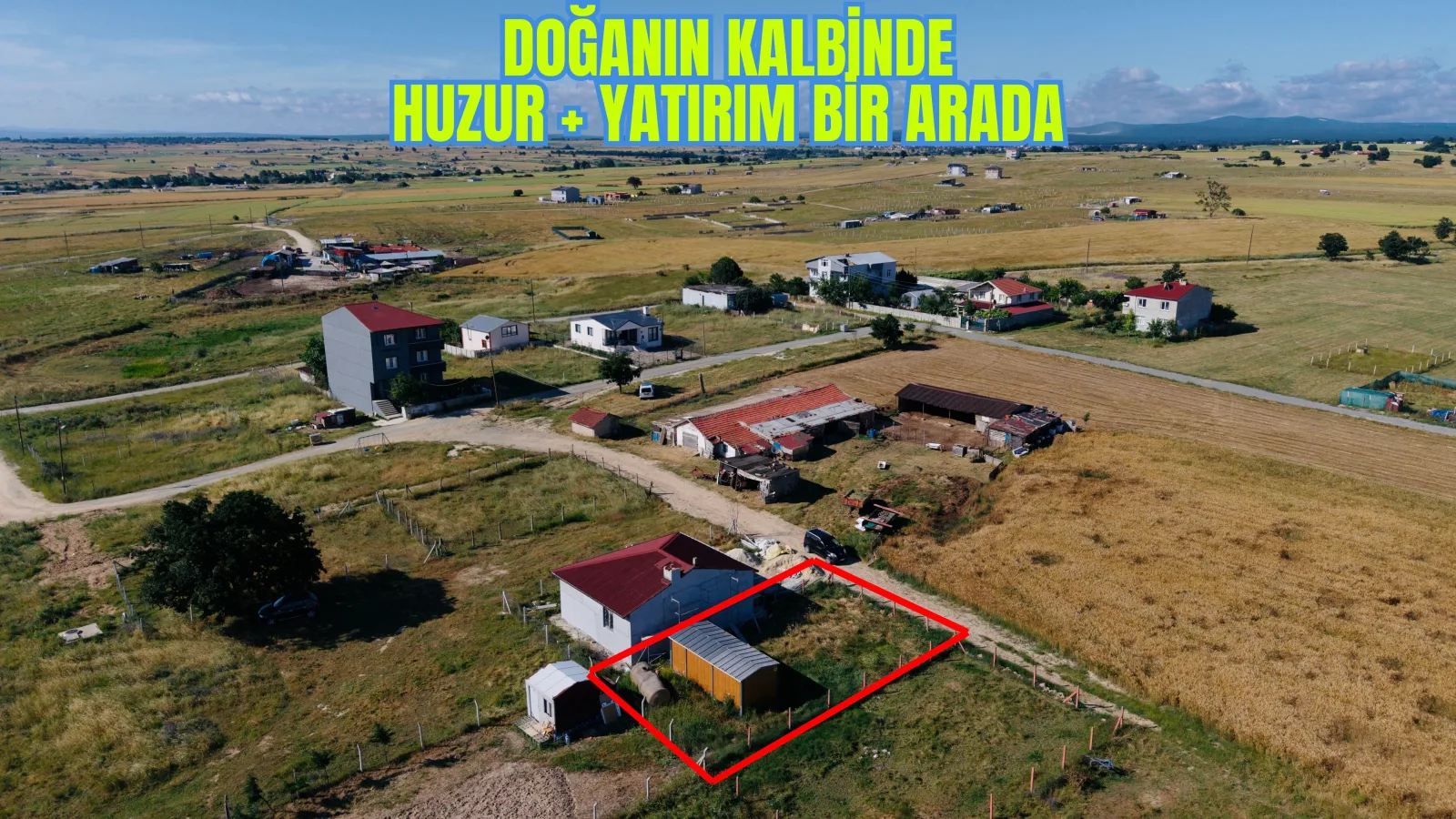 BÜYÜKYONCALI KONTEYNERLİ ETRAFI ÇEVRİLİ ARSA