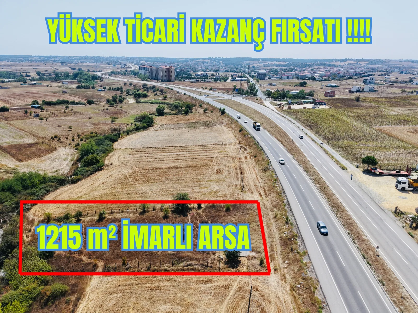 ÇEVRE YOLUNA CEPHE EMSALSİZ ARSA