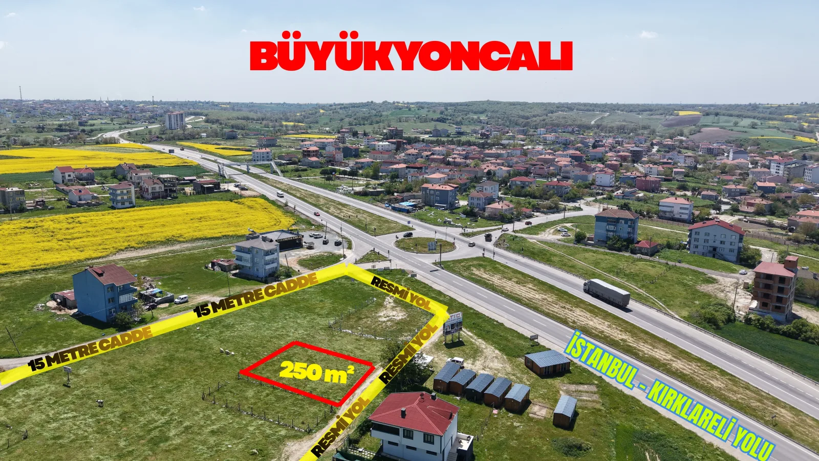 ÇEVRE YOLUNUN KENARINDA EMSALSİZ ARSA